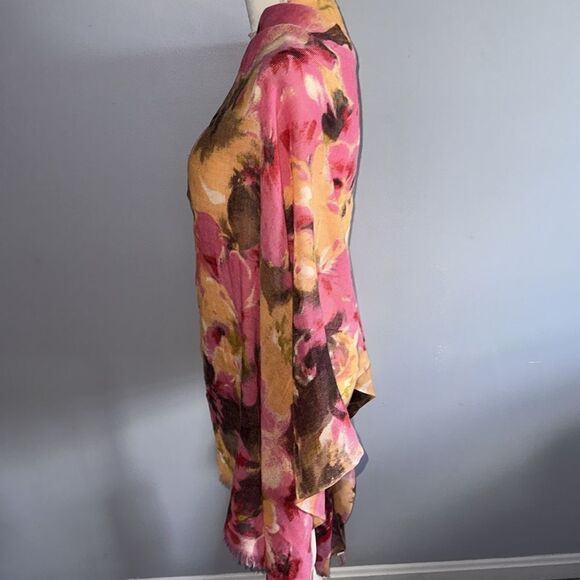 Anthropologie Vismaya Floral Wool Scarf Wrap! - Picture 10 of 11